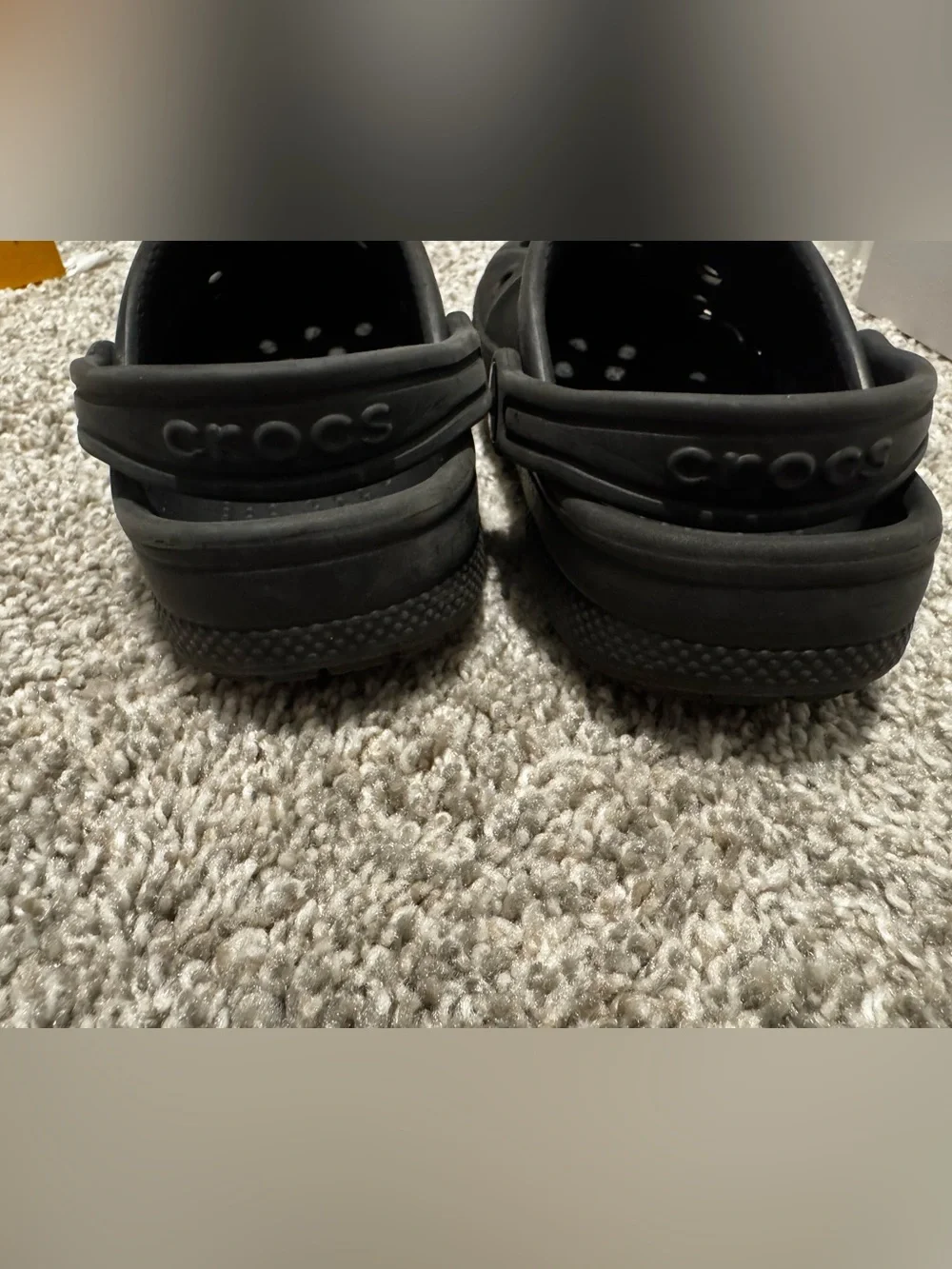 Used Baya Black Crocs Toddler Boy Girls C9 Small Kids 9 Summer shoes